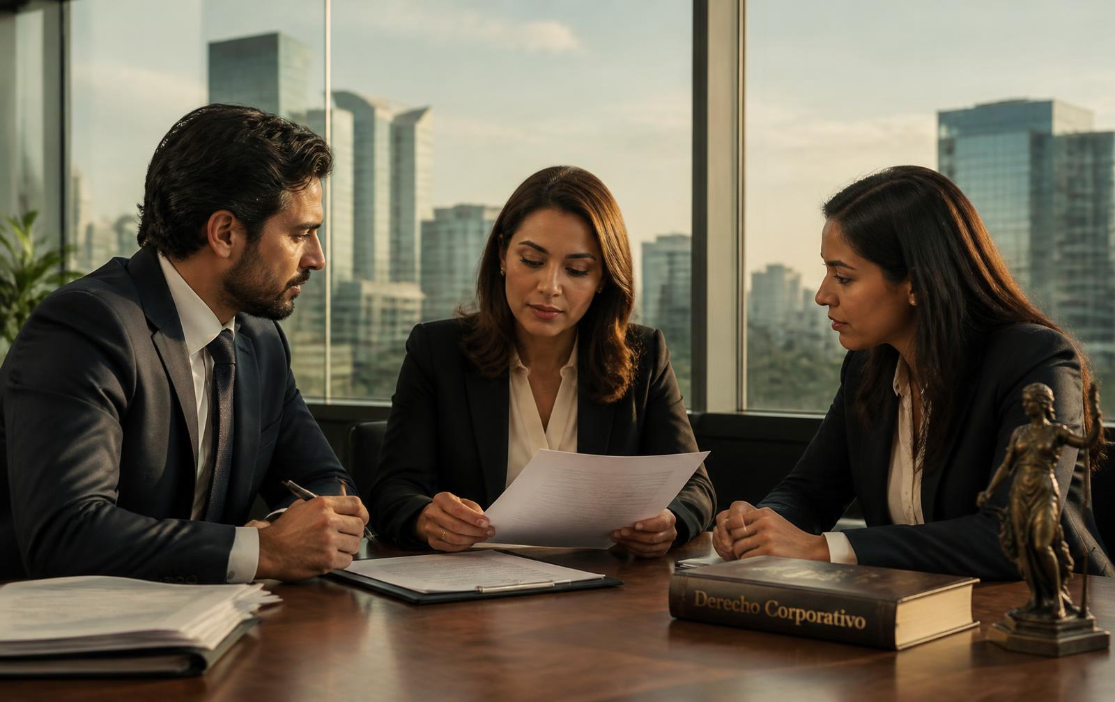 Equipo de abogados de Elévate Legal Group en reunión de asesoría corporativa